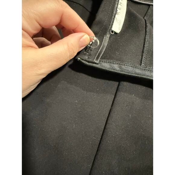 Kenar Mini Skirt Dual Zipper Accents Women's Size 10 Stretch Black - Picture 9 of 9